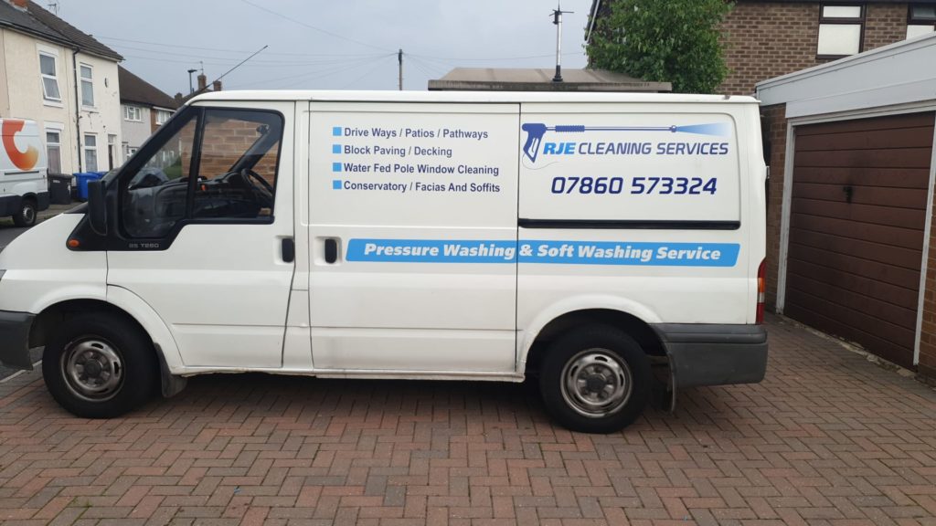 RJE Cleaning Services Van
